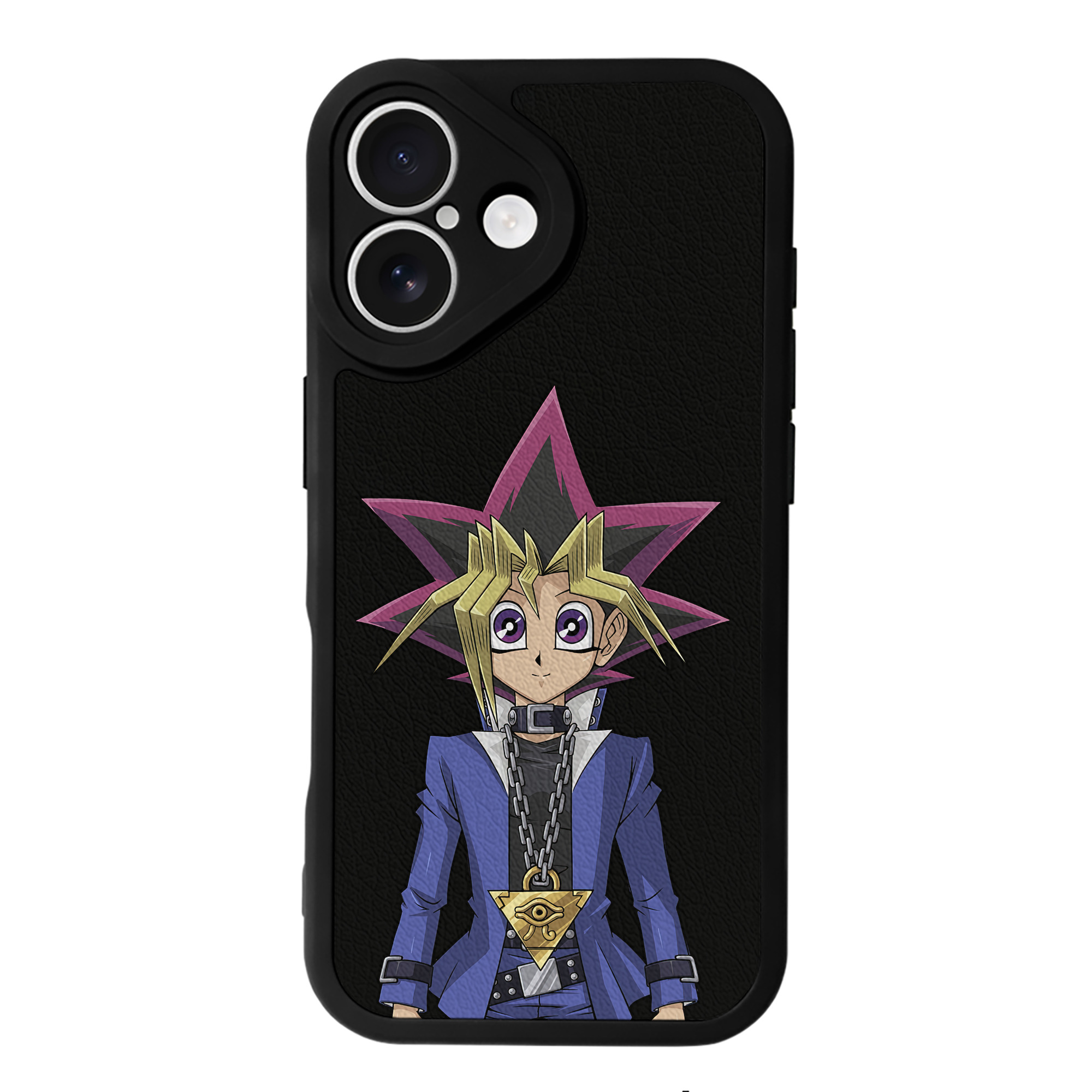 遊☆戯☆王 Yu-Gi-Oh! 【iPhone 16シリーズ対応】シリコンスマホケース（レザー調） 材質：シリコン